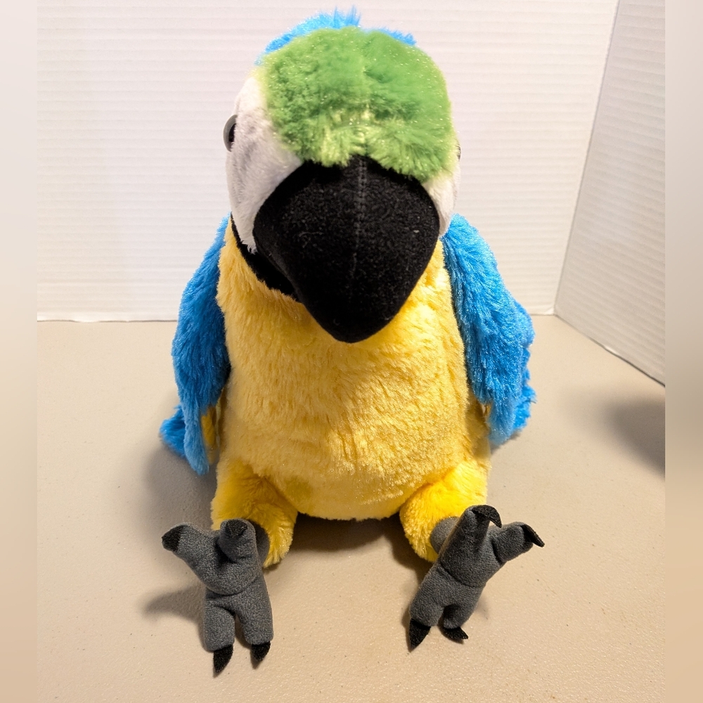 Colorful Parrot Plush Toy Macaw 12" Stuffed Animal Exotic bird wild Republic - Picture 5 of 10